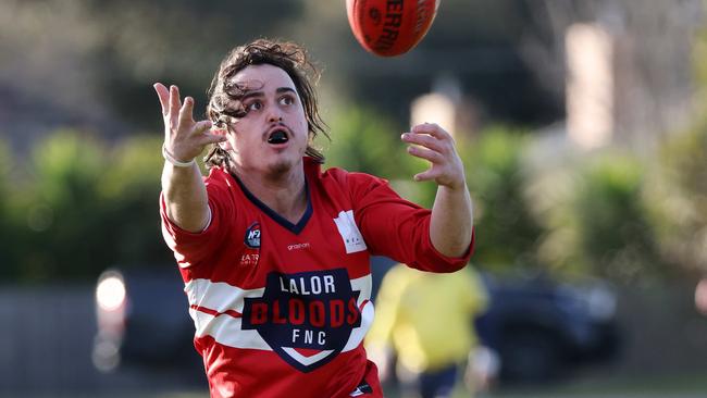 Josh Poulter in action for Lalor. Picture: George Salpigtidis