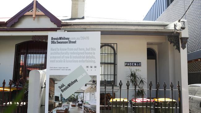 The pandemic has contributed to property prices soaring. Pictured is a home sold in Erskineville in Sydney. Picture: NCA NewsWire / Gaye Gerard