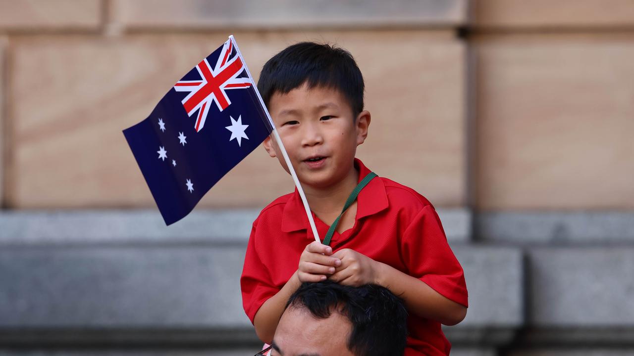Thousands of people attended the Anzac Day Parade in Brisbane. Picture: NCA NewsWire/Tertius Pickardd