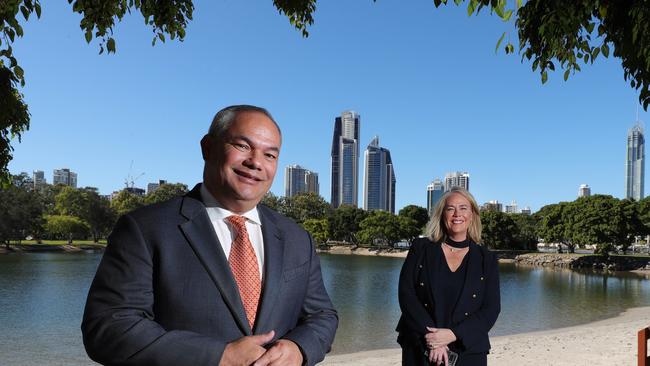 Gold Coast Future Focus was run by the Gold Coast City Council at Evandale in partnership with the Gold Coast Bulletin. Mayor Tom Tate and businesswoman Rebecca Frizelle reckon the Gold Coast is a great place to live and do business. Picture Glenn Hampson