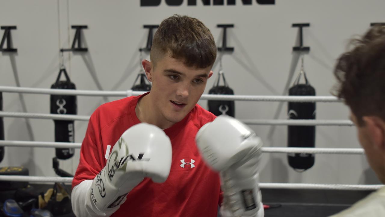 Ben Cameron-Hands as he prepares to make his professional boxing debit at the Nissan Arena on June 19. Picture: Eddie Franklin