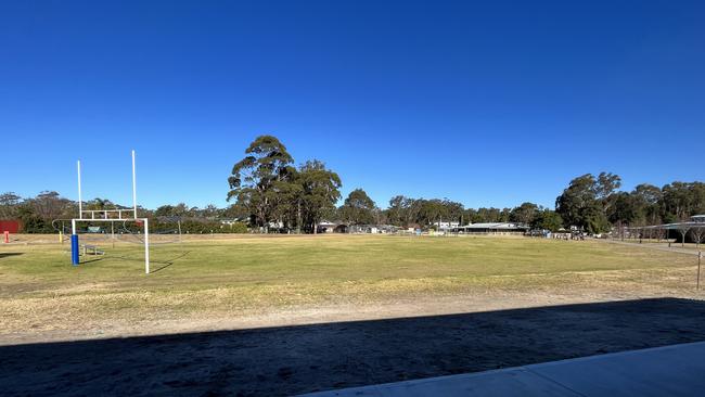 The oval where the large scale gymnasium will be built. Picture: Tom McGann.