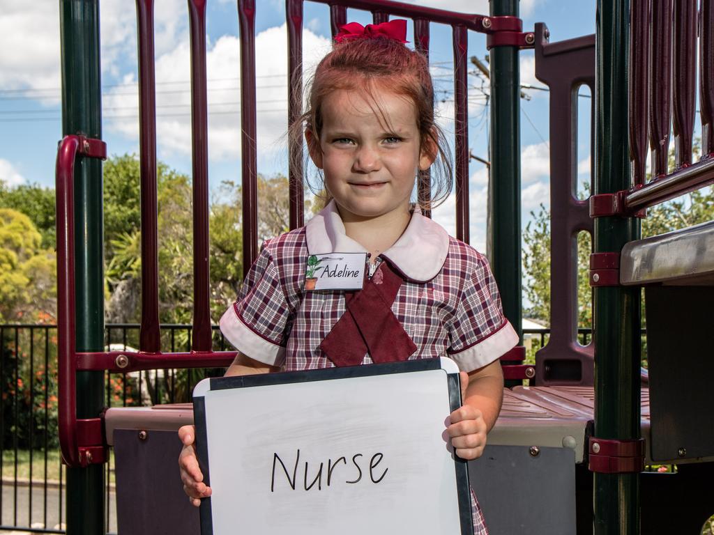 St Mary's Catholic College 2021 Prep student Adeline Collier. Picture: Dominic Elsome