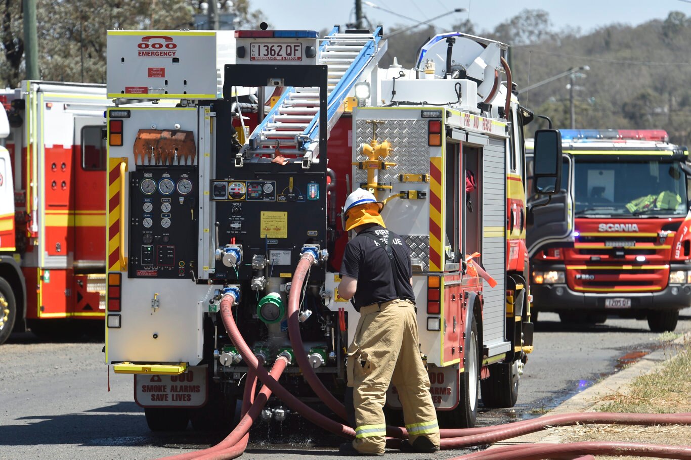 Fire at Leicht's Welding Industries in Goombungee.Leicht's Country Industries Australia November 2019 Picture: Bev Lacey