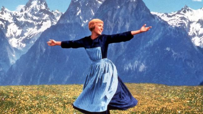 Sing along ... Julie Andrews in the 1965 film The Sound Of Music.