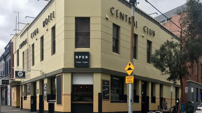 The Central Club Hotel, Victoria St, North Melbourne. Plans have been submitted with the city council for an eight-storey development for nurses' accommodation.