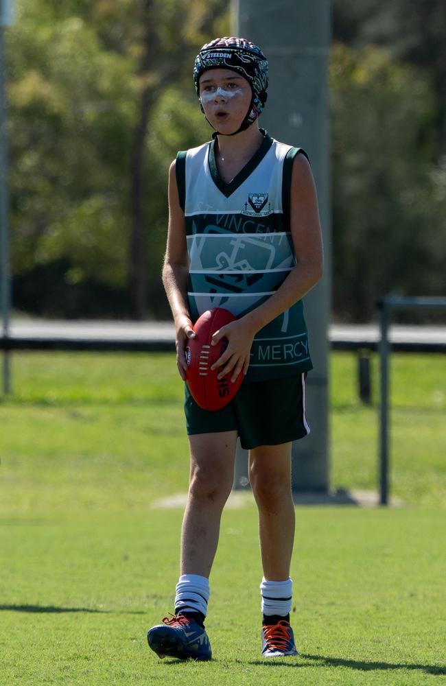 Action from the AFLQ Schools Cup State Finals. Picture: AFLQ.