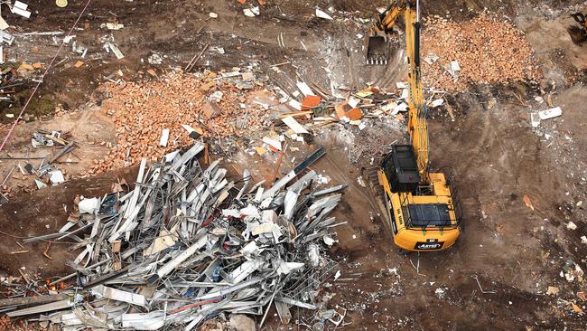 The Star of the Sea convent is demolished to make way for a mega development. Picture by Scott Fletcher