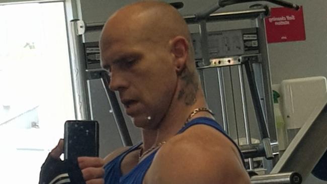 Bodybuilder Brian Duyn is accused of kicking a woman and her dog in a violent rage.