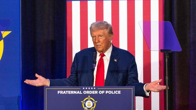 Republican presidential nominee, former U.S. President Donald Trump speaks in Charlotte, North Carolina. Mr Trump is campaigning in key battleground states ahead of the November presidential election. (Photo by Grant Baldwin / GETTY IMAGES NORTH AMERICA / Getty Images via AFP)