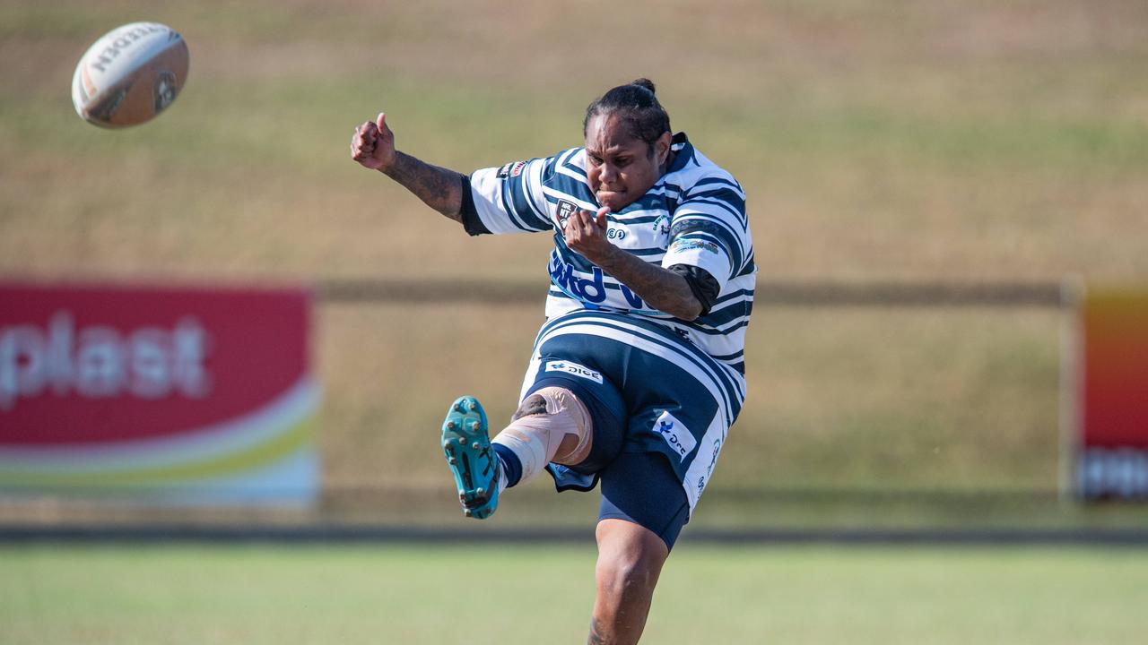 Leeanne Allia as the Darwin Brothers take on the Palmerston Raiders in the NRL NT semi final. Picture: Pema Tamang Pakhrin