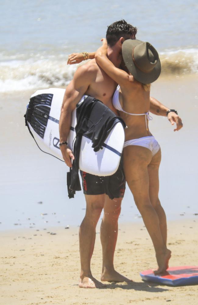 Both actors boast seriously enviable beach bodies. Picture: Media Mode