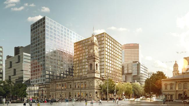 The GPO Hotel Marriott project in Adelaide. Picture: Supplied