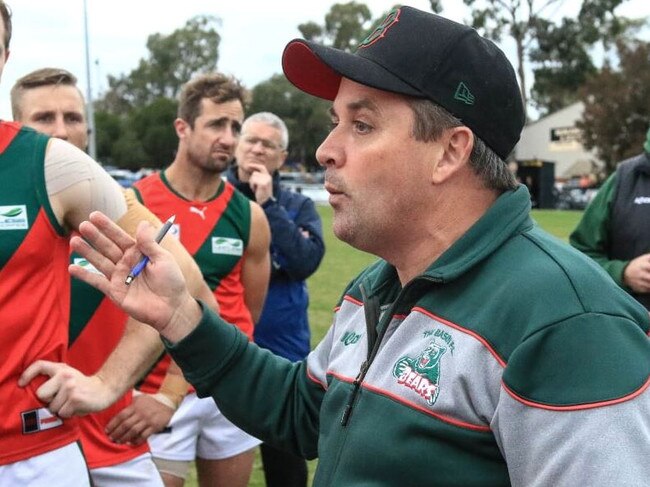 The Basin coach Justin Stanton will remain at the helm next season. Picture: Davis Harrigan