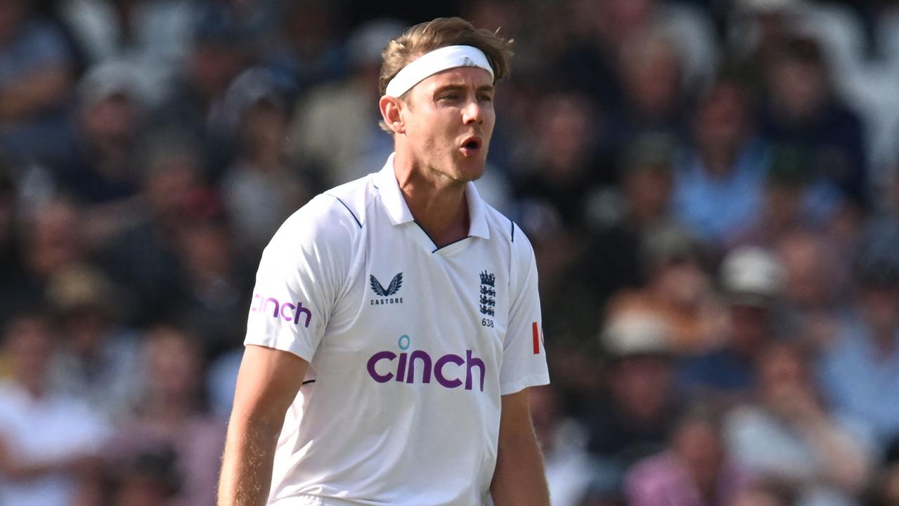 Stuart Broad claimed the 2021 Ashes series was void due to the Covid restrictions surrounding it. (Photo by Paul ELLIS / AFP)