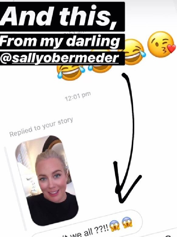 Sam Armytage admits to putting on weight. Picture: Instagram