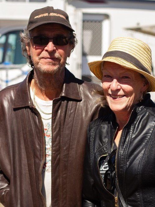 Linda and Tim Colling at the Moore Park Beach Arts Festival.