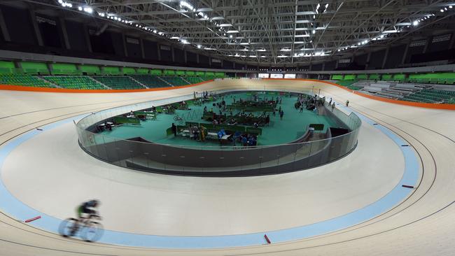 Inside’s Rio’s Olympic Velodrome.