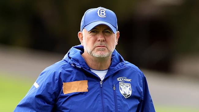 Coach Dean Pay during Canterbury-Bankstown Bulldogs at Belmore Sportsground. Picture. Phil Hillyard