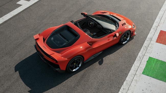 We think the Ferrari 296 Speciale will be priced from $700,000 (plus on-roads) for the Berlinetta coupe and $800,000 for the Aperta droptop. Picture: Supplied
