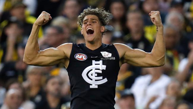 Charlie Curnow of the Blues.