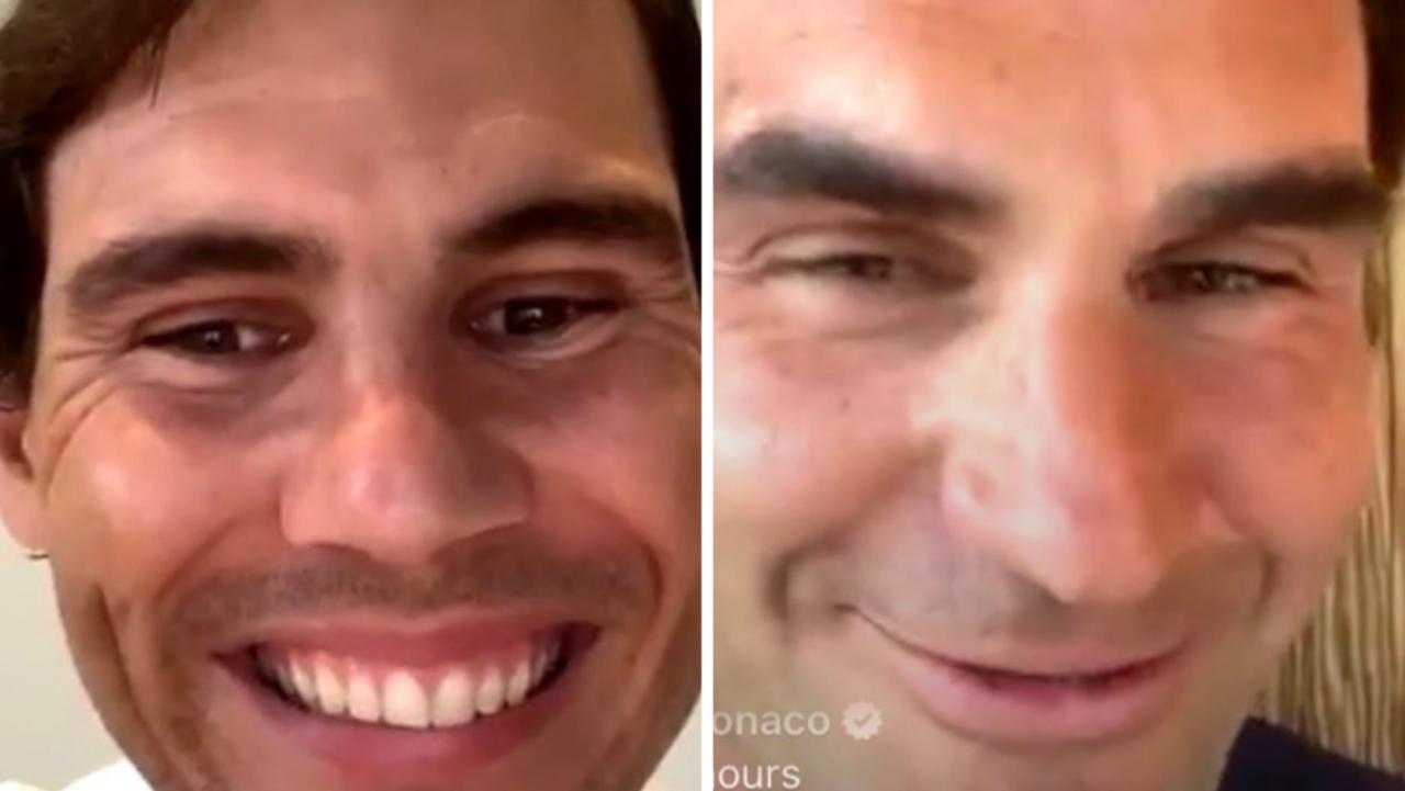 Rafael Nadal, Roger Federer Instagram live chat video, tennis legends in hilarious moment, Andy Murray