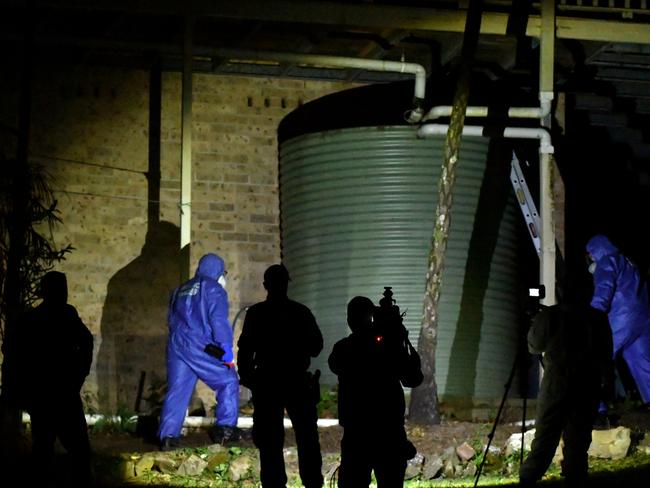 Police searching for clues at the William Tyrrell’s foster mother’s home. Picture: AAP Image/Mick Tsikas