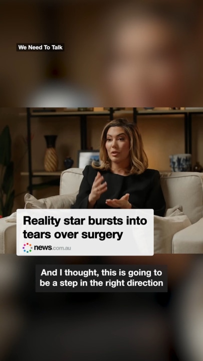 Reality star burst into tears over surgery