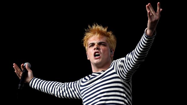 My Chemical Romance’s Gerard Way at the 2012 Big day Out. Pic: Mark Calleja