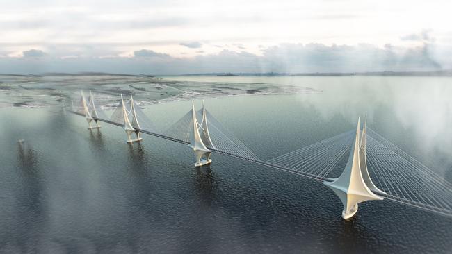 Proposed Kangaroo Island Bridge. Picture: Universal Bridging Consortium