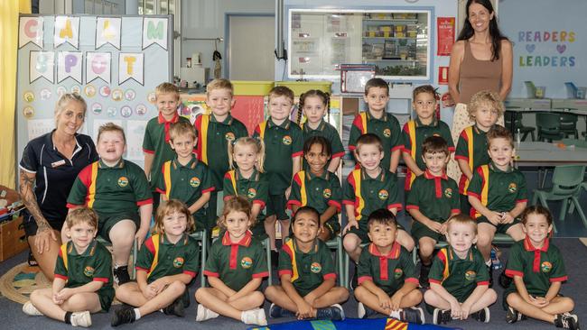 Eimeo Road State School Prep D Back Row: Madden, Oliver, Michael, Amalia, Jayden, Logan, Ashton, Mrs Deacon Middle Row: Miss Emma, Austin, Matthew, Charlee, Sonya, Spencer, Oliver, Benji Front Row: Haylee, Eva, Lexi, Kaedius, Kai, Laken, Isla Picture: Michaela Harlow