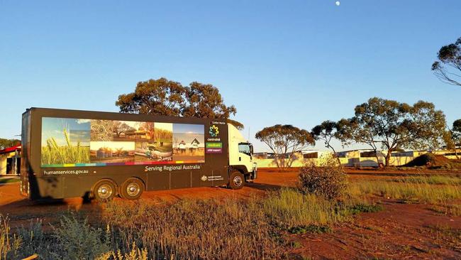 ROLLING THROUGH: The Golden Wattle mobile service centre will bring Centrelink services to the region. Picture: Photo Contributed