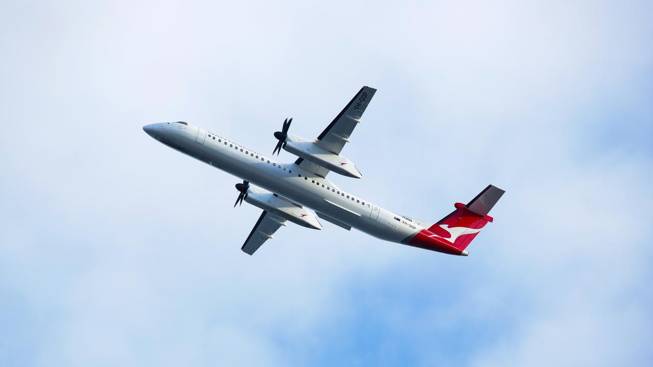 The flight flew for more than 17 hours, breaking Qantas’s previous long-haul flight record. Picture: NCA NewsWire / Gaye Gerard