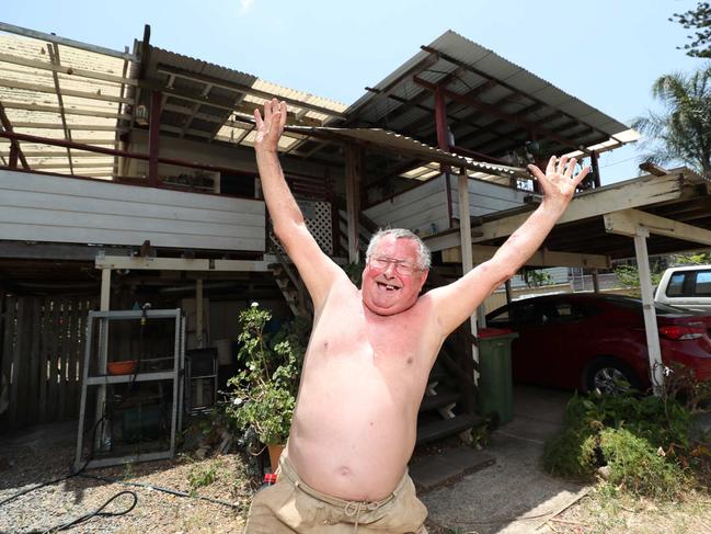 Goodna flood victim Frank Beaumont was ecstatic with the flood inquiry judgment. Picture: Peter Wallis