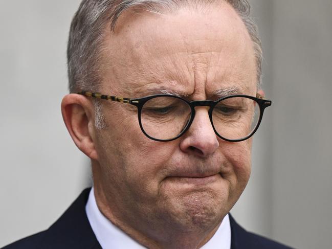 CANBERRA, AUSTRALIA - FEBRUARY 28:  Prime Minister Anthony Albanese and Treasurer Jim Chalmers hold a press conference at Parliament house in Canberra. Picture: NCA NewsWire / Martin Ollman