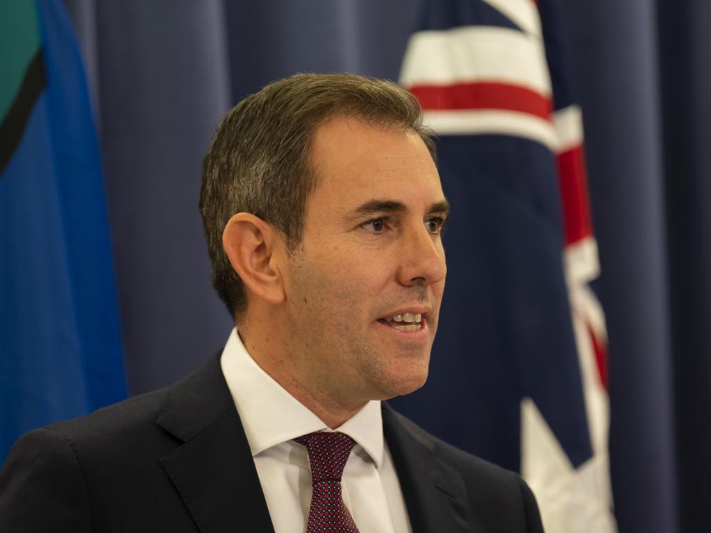 Australia’s new treasurer said the challenges in the economy were clear – including a trillion dollars debt. Picture: NCA NewsWire / Martin Ollman