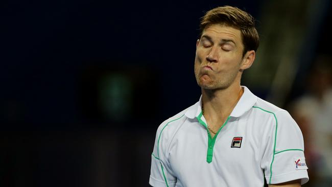 Australia’s Matt Ebden plays Germany’s Jan-Lennard Struff in the first round of the Australian Open today. Picture: Getty Images