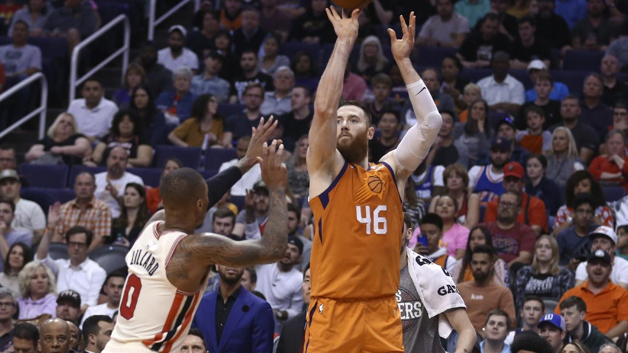 Nba 2020 Aron Baynes Stats Career High Phoenix Suns Threes Scores Results Portland Trail Blazers