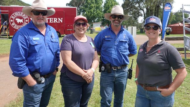 Ben Crews, Julie Moore, Travis Ware and Katie Norco at the Dorrigo Show, November 24, 2023. Picture: Chris Knight