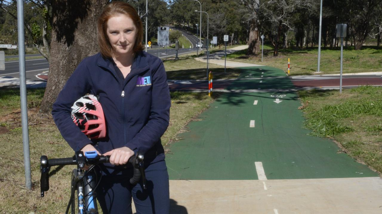 Highfields Chamber of Commerce president Sarah Mengel wants to see funding for construction of stage 2 of Highfields bikeway.