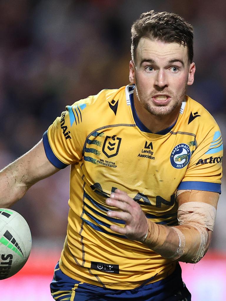 Eels skipper Clint Gutherson stood up in the absence of Mitchell Moses to guide his team to victory. Picture: Getty Images.