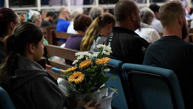 Nearly 200 people crowded into the Smith St Uniting Church on Thursday night to begin to heal the wounds of a shattered city. Picture: Keri Megelus