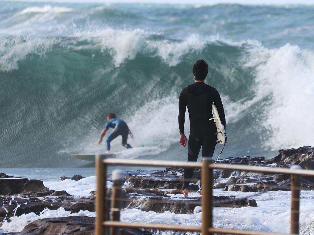 Sydney weather: Big wave surfers enjoy huge swell off the city's