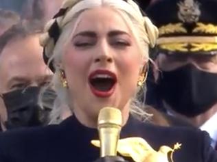 Gaga explains bizarre inauguration outfit