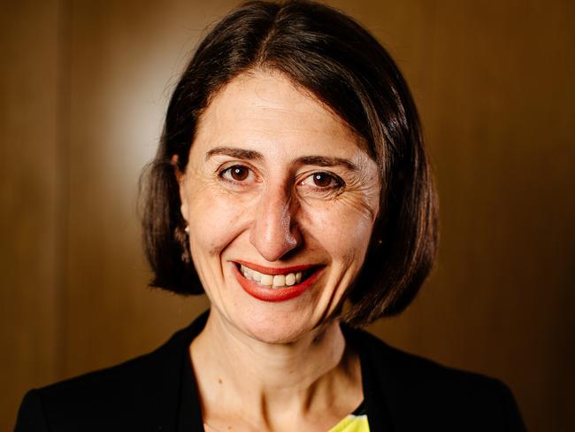 New NSW Premier Gladys Berejiklian pictured in her office in Martin Place. Picture: Jonathan Ng