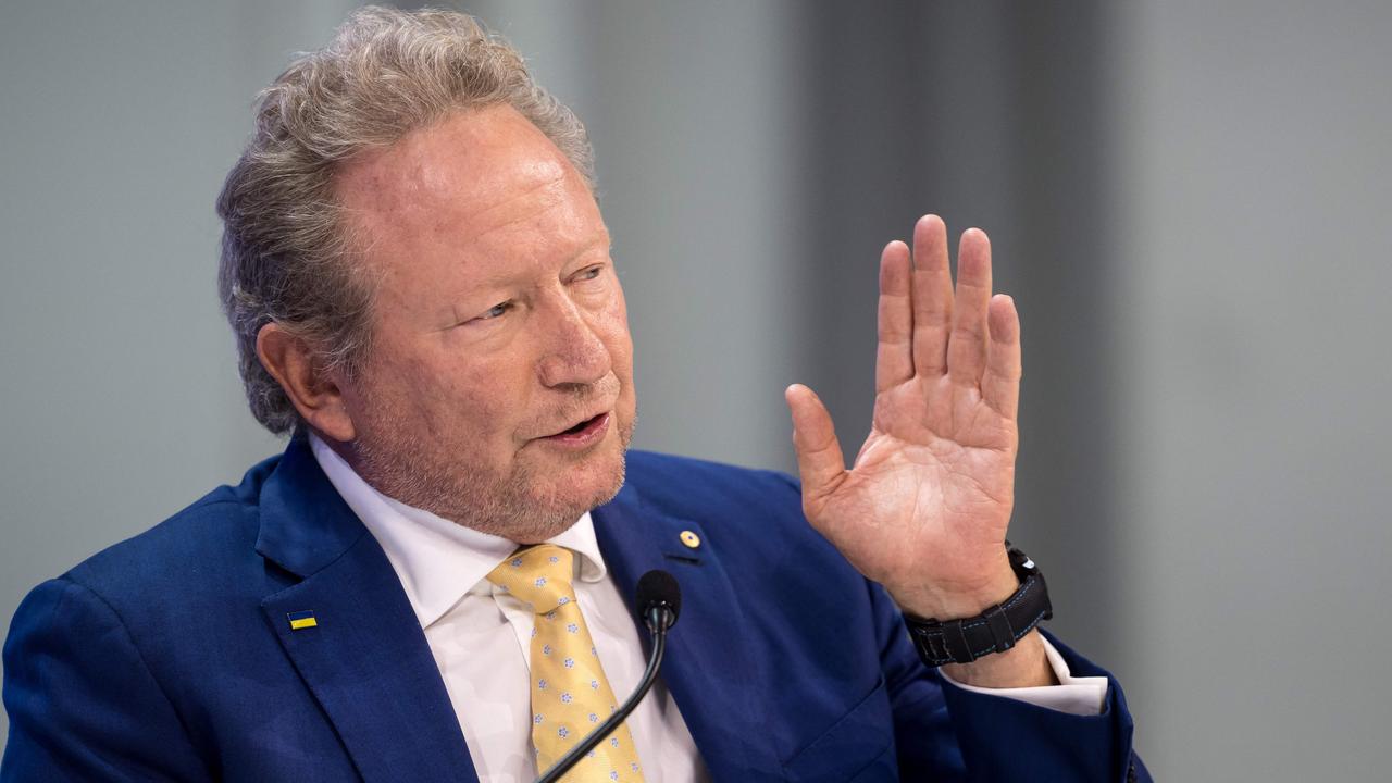 Australian business tycoon Andrew ‘Twiggy’ Forrest has lashed Facebook’s parent company Meta after he was featured in a deep fake crypto video scam. Picture: Fabrice Coffrin/ AFP