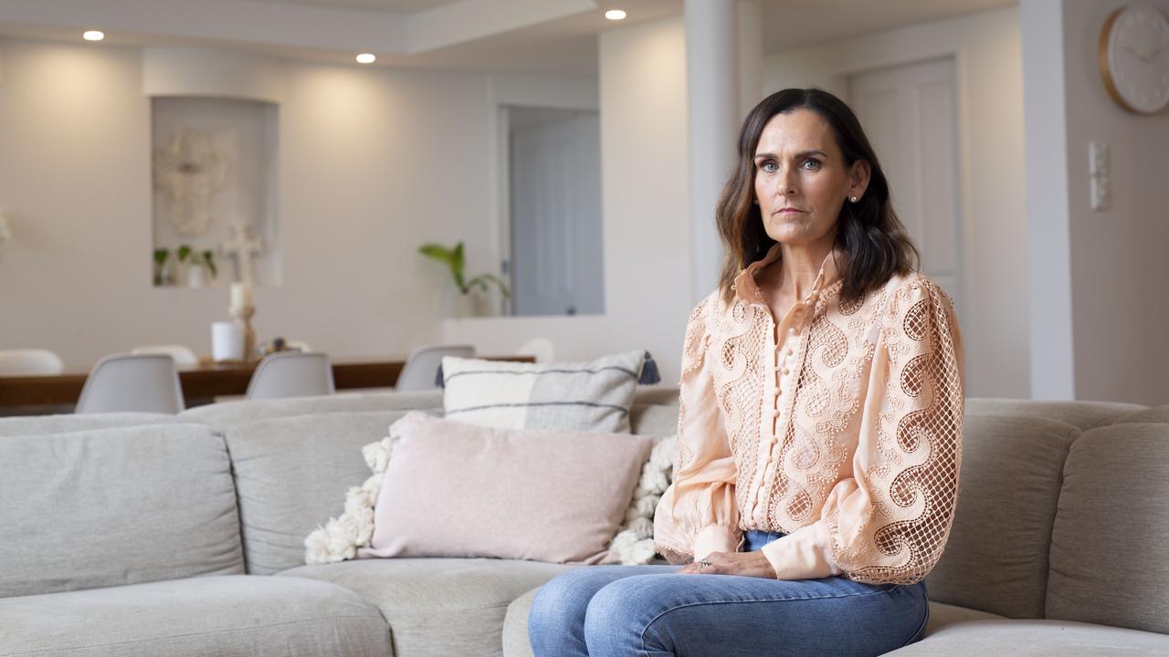 Amanda at home in Wynnum. ‘Family was everything to Paul,’ she says. ‘And Paul was an amazing dad and role model to our kids.’ Picture: Russell Shakespeare