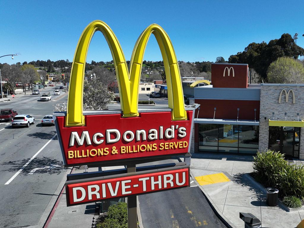 A McDonald’s spokesperson said safety is reviewed frequently at the stores. Picture: Justin Sullivan/Getty Images/AFP