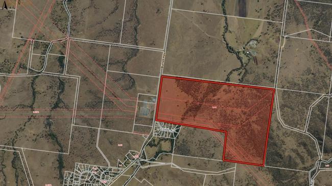 The location of the 500-megawatt battery on the Burnett Highway at at Bouldercombe.