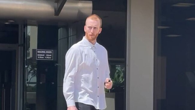 Oliver Taylor Manning outside the Southport Courthouse.